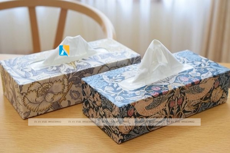 Mẫu tham khảo hộp đựng khăn giấy rút - Mẫu 10