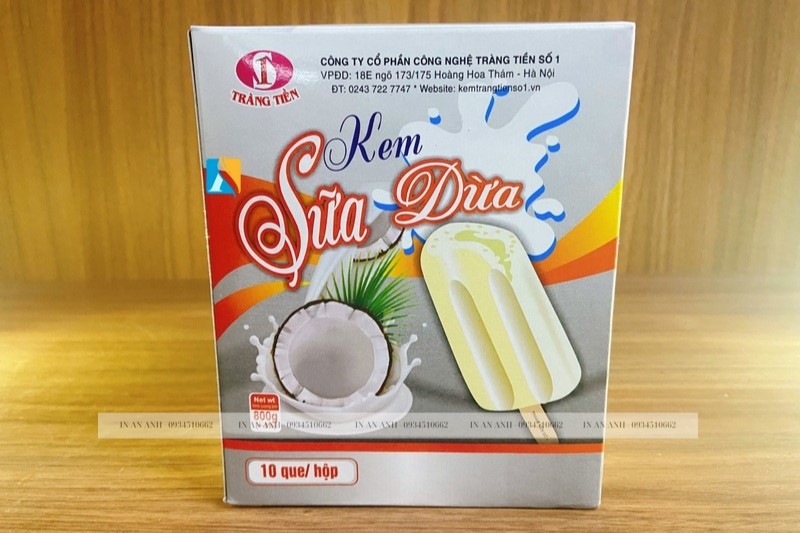 in hộp đựng kem tràng tiền