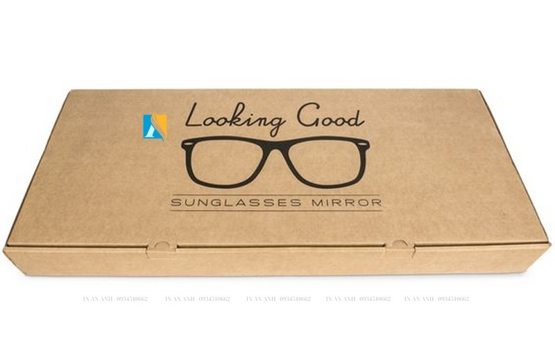 Hộp đựng kính giấy nắp cài liền