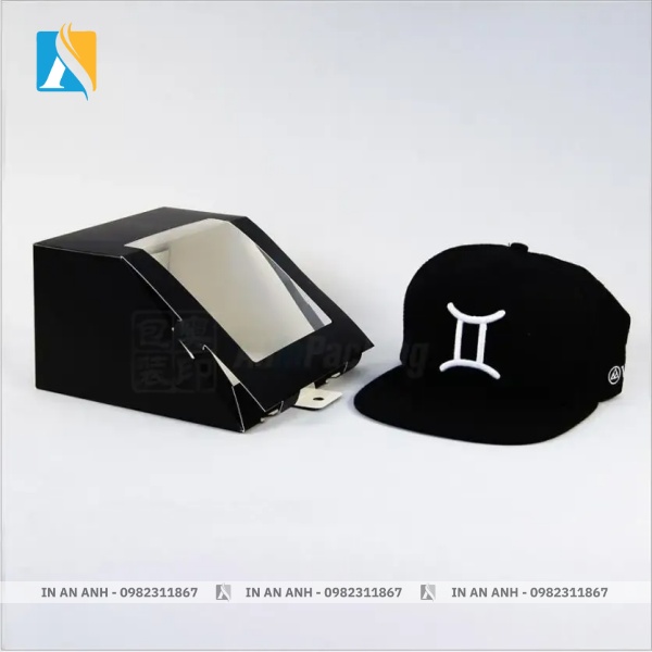 Hộp giấy đựng mũ lưỡi trai thiết kế sang trọng