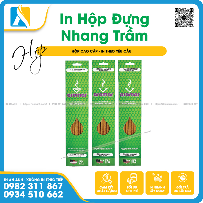 Hộp nhang trầm hoa văn truyền thống