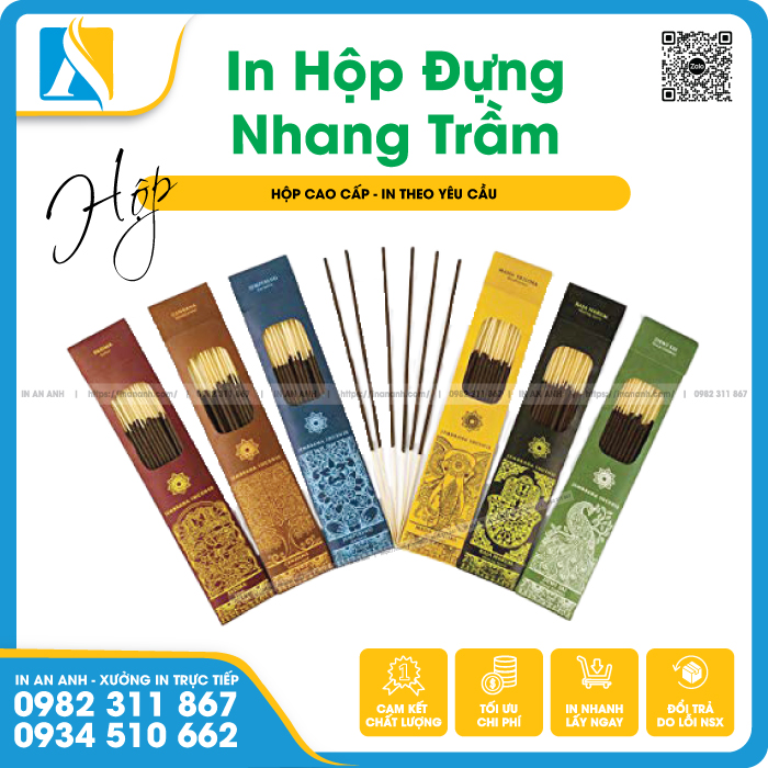 Hộp nhang trầm phong cách hiện đại, tối giản