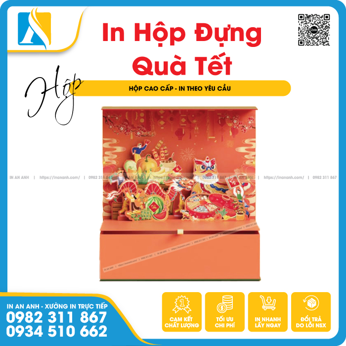 Tham khảo mẫu hộp đựng quà tết tiện lợi, thông dụng hiện nay