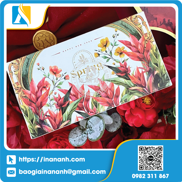 Mẫu in hộp đựng quà tết nắp gập nam châm