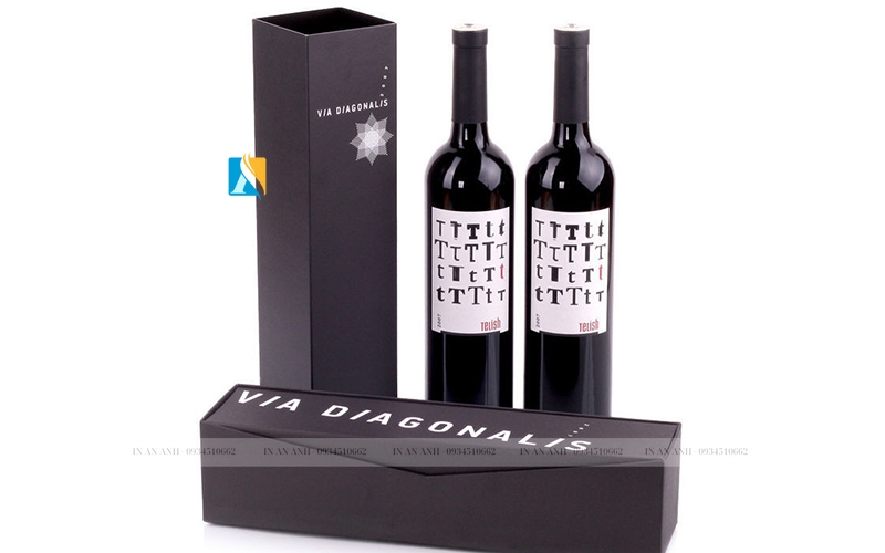 in hộp đựng rượu vang