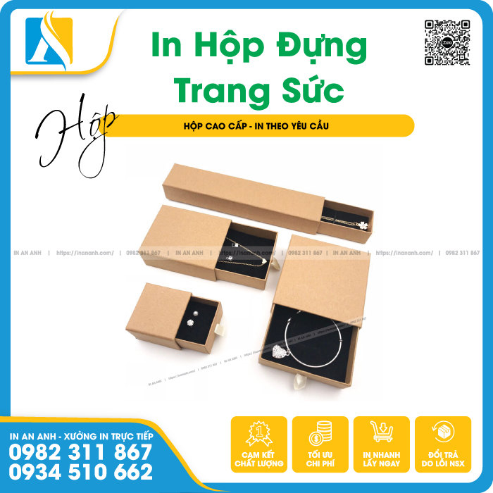 Mỗi loại trang sức sẽ có kiểu hộp riêng phù hợp