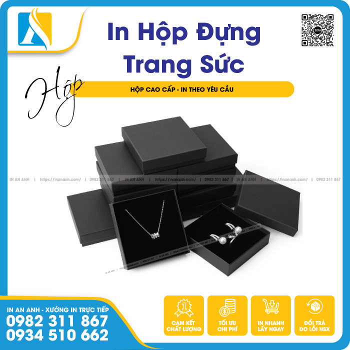 Chất liệu hay được sử dụng để in hộp đựng trang sức