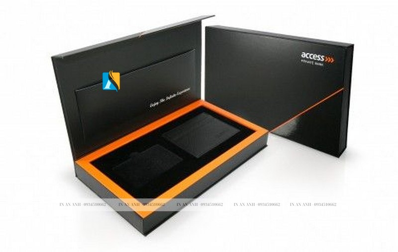 Hộp đựng ví dạng nắp nam châm sang trọng