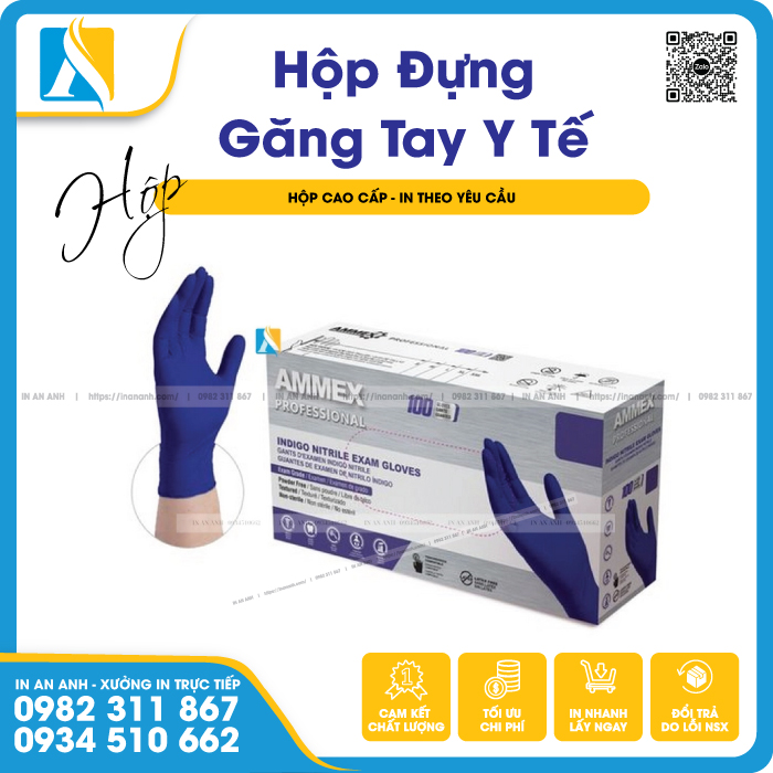 Hộp đựng găng tay y tế phổ thông