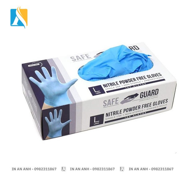 Hộp găng tay y tế được in bằng giấy Duplex