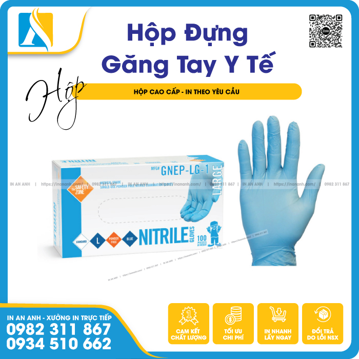 Mẫu hộp đựng găng tay giá rẻ