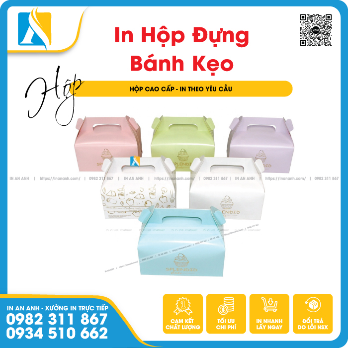 Hộp giấy nắp treo độc đáo, đẹp xinh cho bé