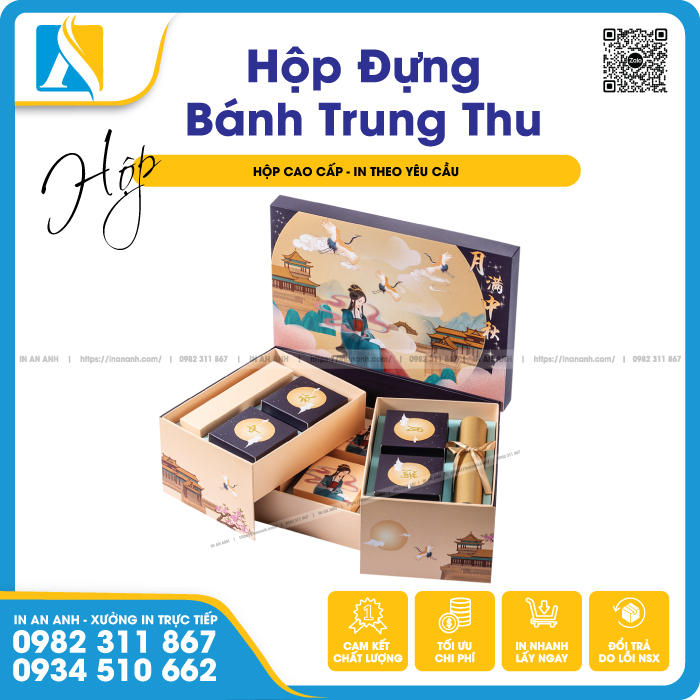 Mẫu hộp giấy nắp lật sang trọng cho các dịp tặng quà đặc biệt