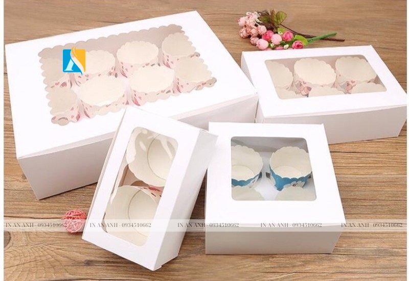 hộp đựng bánh cupcake nhiều kích thước