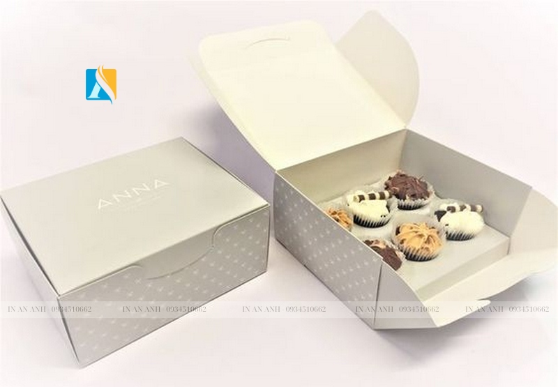 in hộp đựng bánh cupcake