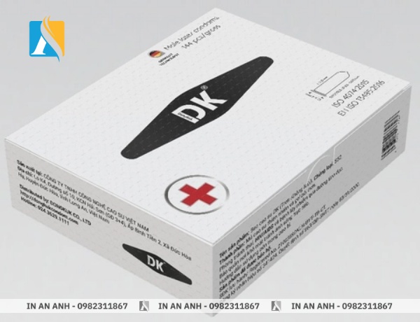 in hộp giấy đựng bao cao su