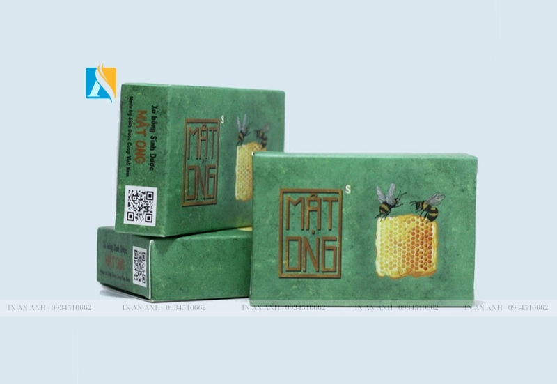 in hộp giấy đựng mật ong