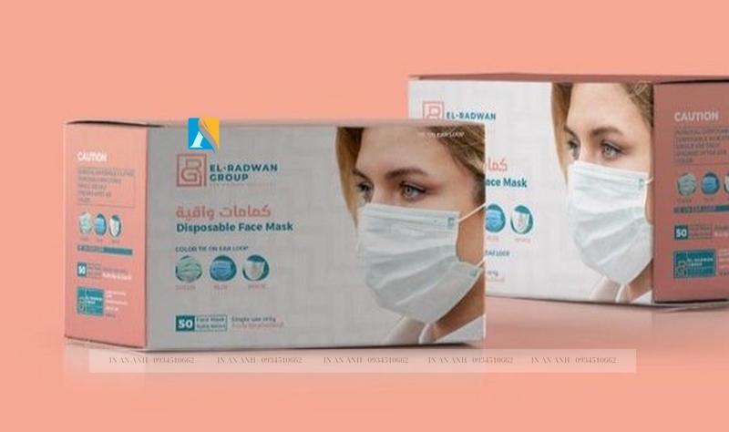Hộp giấy đựng khẩu trang đơn giản