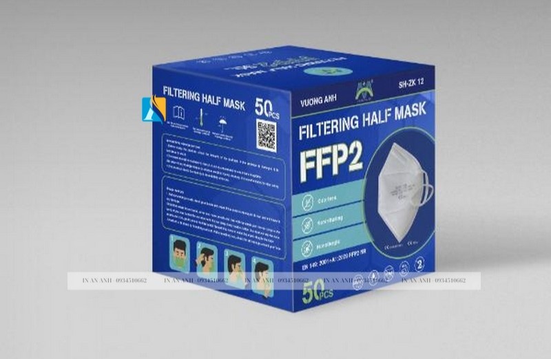 Hộp khẩu trang hình khối vuông