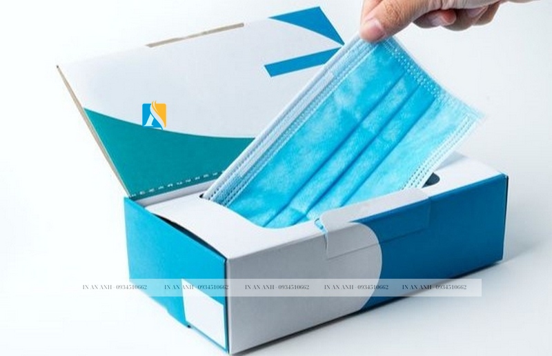 Hộp đựng khẩu trang nắp mở