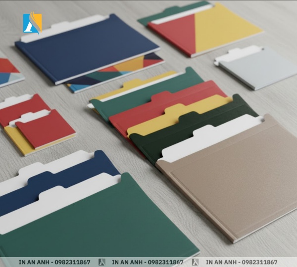 Các loại kẹp file A4, A5, 1 tai, 2 tai cán màng bóng và mờ