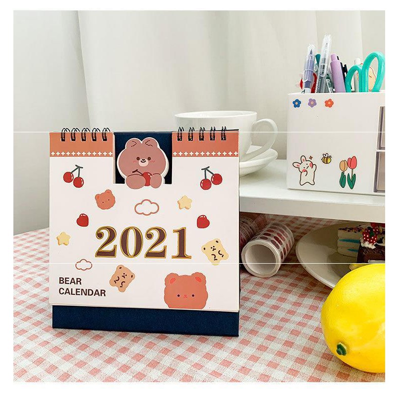 Mẫu lịch để bàn hình con vật