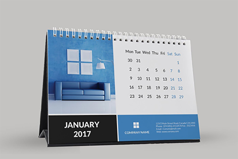 Đặt logo thương hiệu ở mọi tờ lịch để “nhắc” mọi người nhớ đến thương hiệu của bạn hàng ngày
