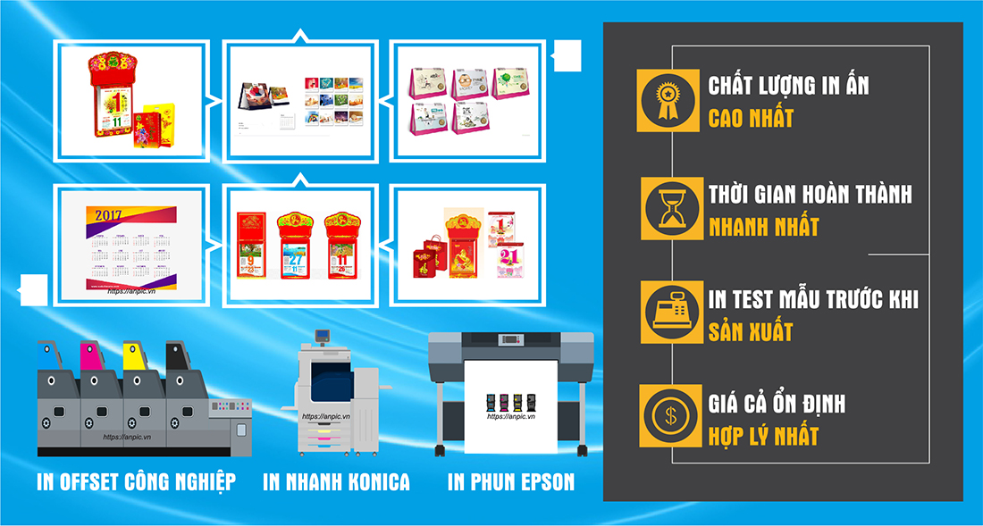 Một số lưu ý đặc biệt quan trọng khi in lịch tết lấy nhanh