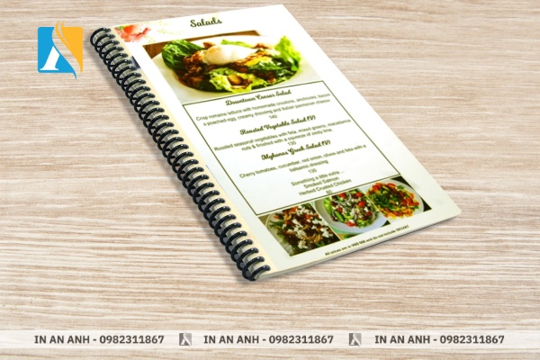 Menu gáy ốc và lò xo dễ thay trang
