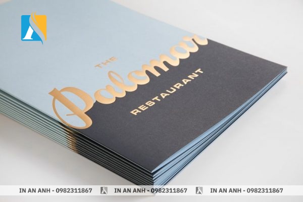 Menu giấy mỹ thuật giá rẻ, thiết kế linh hoạt