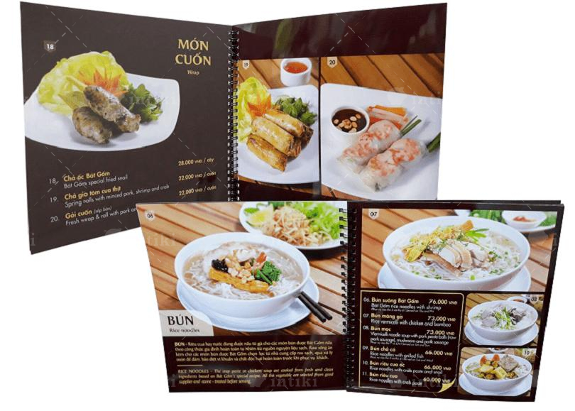 In menu và những thông tin liên quan mà các bạn nên biết