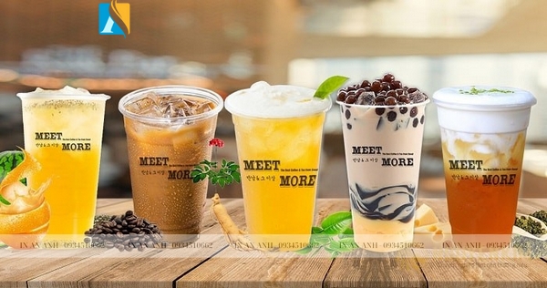 Tem dán ly mang đến cho quán phong cách chuyên nghiệp