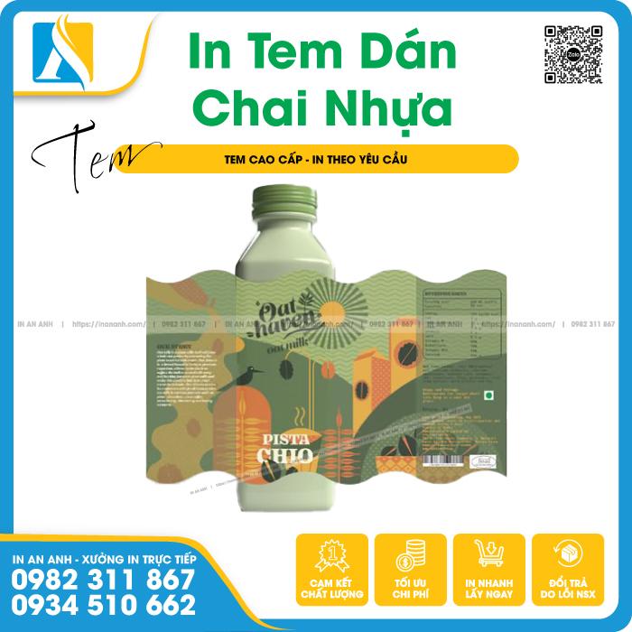 Tem dán sản phẩm cho chai nhựa