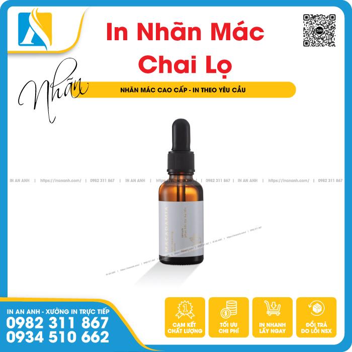 Tem nhãn dán sản phẩm sử dụng cho chai lọ