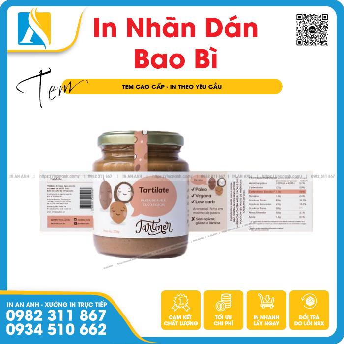 Nhãn dán bao bì sản phẩm cung cấp đầy đủ những thông tin về sản phẩm cho khách hàng
