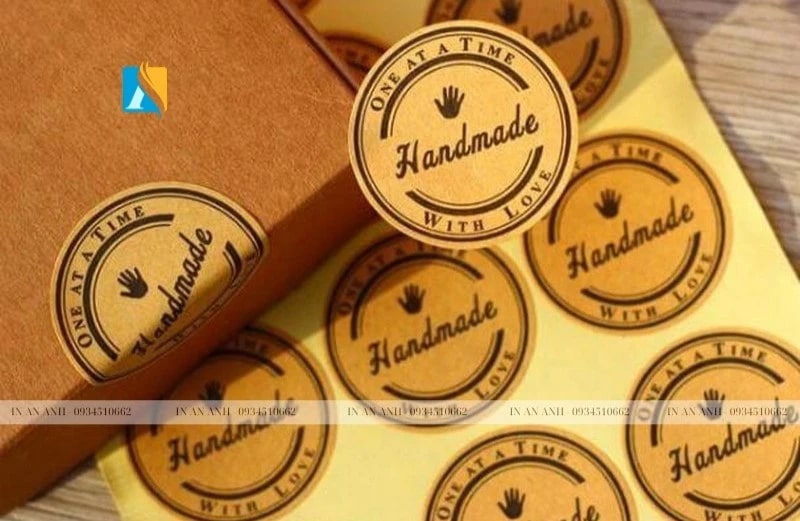 Tem giấy kraft thân thiện môi trường