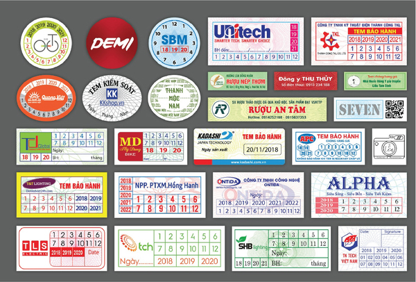Dùng để ghi nhận thông tin về thời gian bảo hành