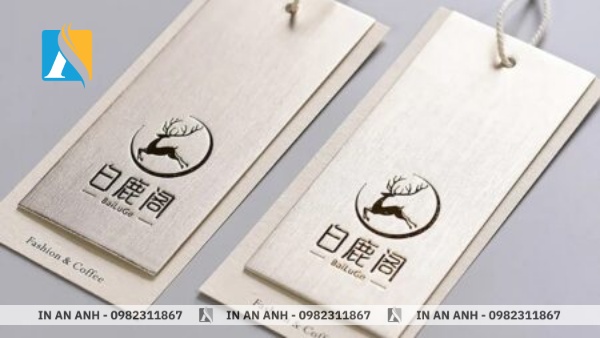 Mẫu thẻ bài giấy mỹ thuật sang trọng, in logo thương hiệu