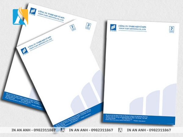 Mẫu giấy tiêu đề thư đẹp cho doanh nghiệp