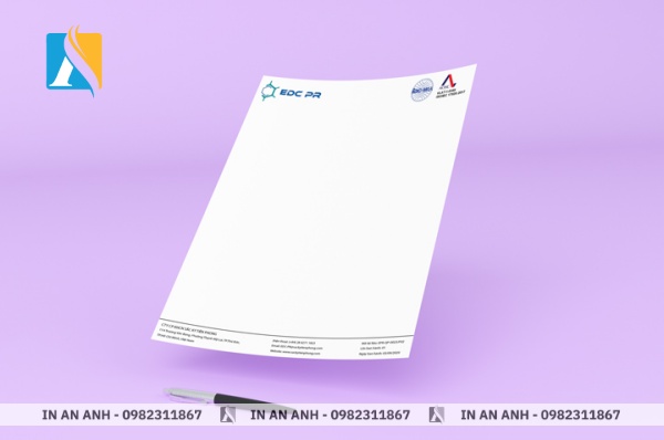 Giấy Ford in tiêu đề thư chuyên nghiệp, bám mực tốt và dễ viết tay