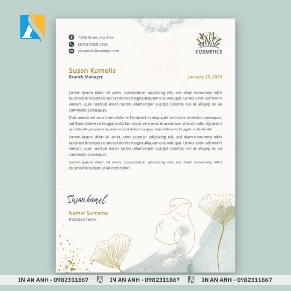 In tiêu đề thư bằng công nghệ Offset cho màu sắc chuẩn và sắc nét