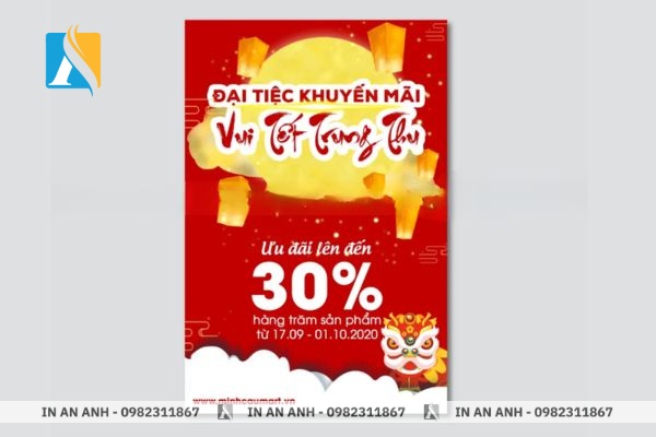 Mẫu tờ rơi quảng bá sự kiện trung thu bắt mắt