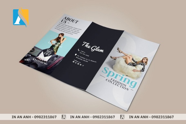Mẫu tờ rơi vuông sáng tạo, phù hợp thương hiệu thời trang