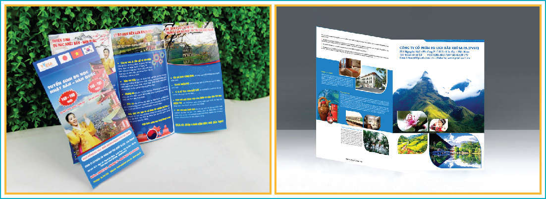 in tờ rơi ngành du lịch đẹp lấy nhanh