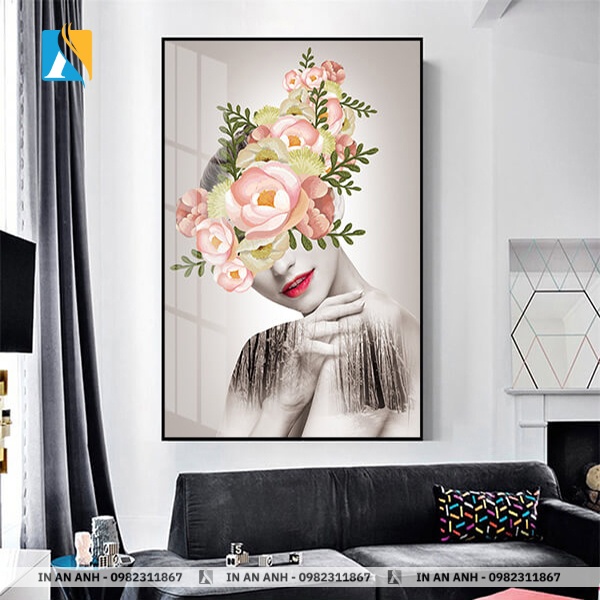 Tranh chân dung in canvas làm quà tặng