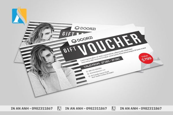 Mẫu voucher thời trang nổi bật