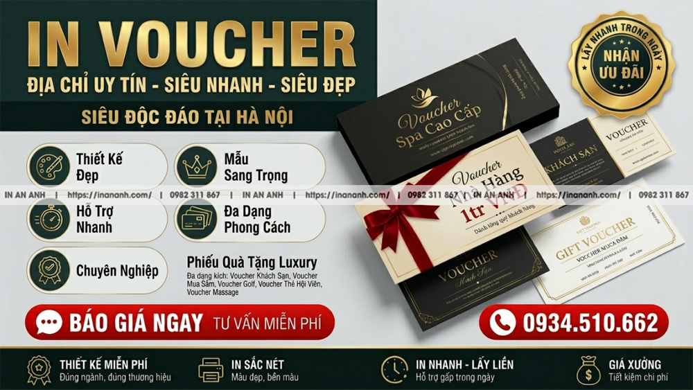 In voucher hay phiếu quà tặng