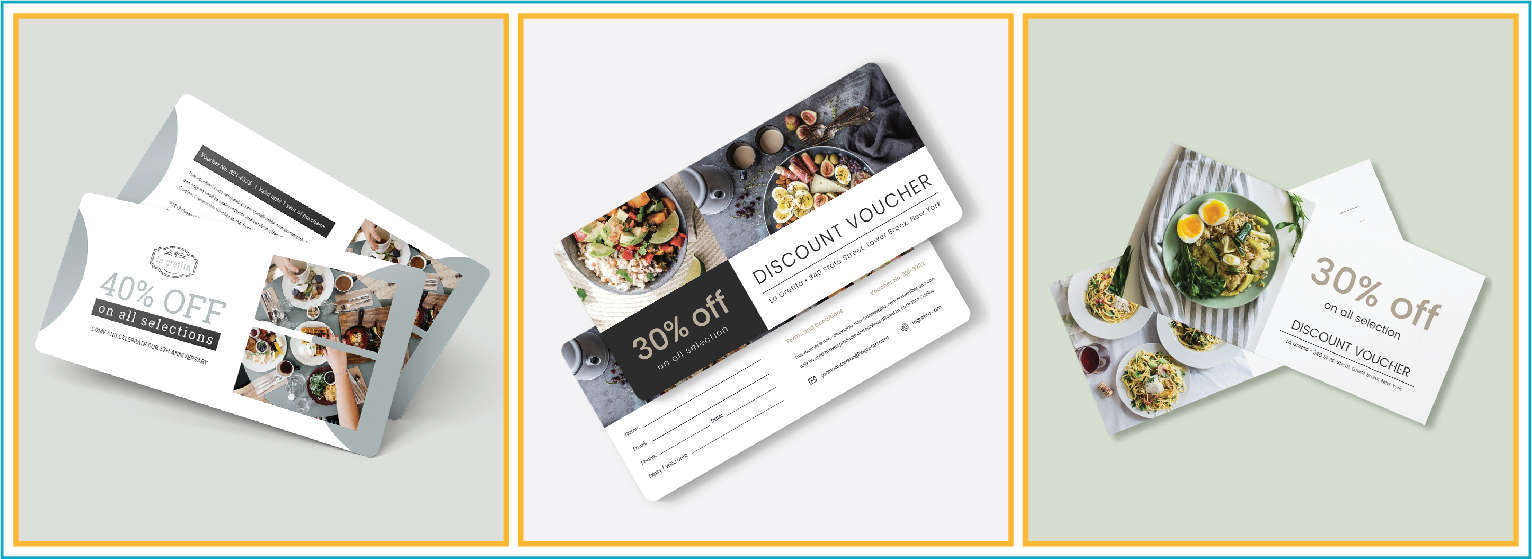In voucher khuyến mãi nhà hàng giá rẻ