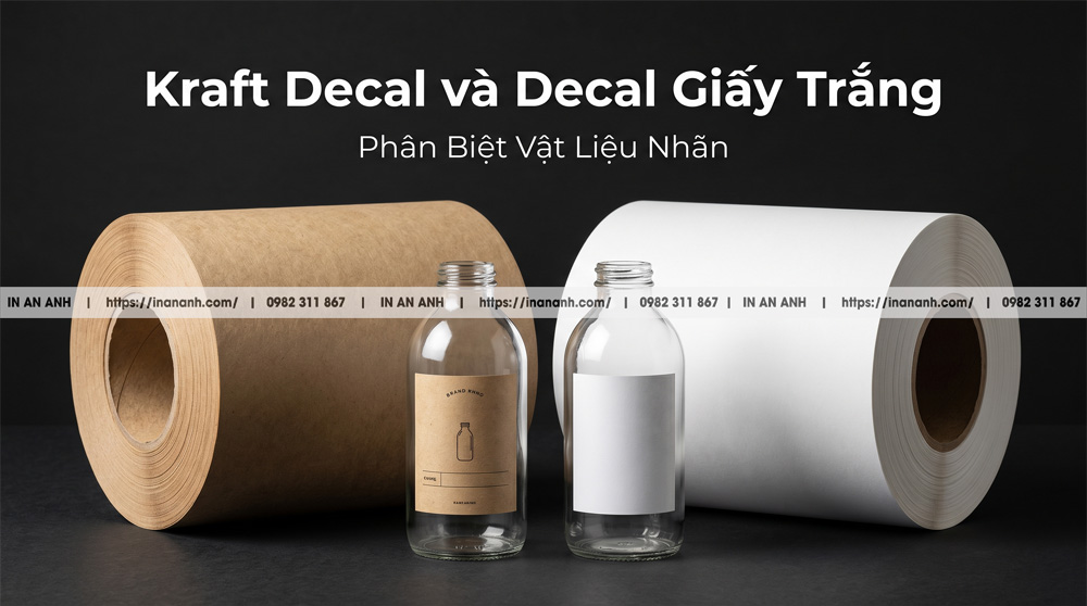 Khái Niệm Cơ Bản Decal Kraft Và Decal Giấy Trắng Là Gì