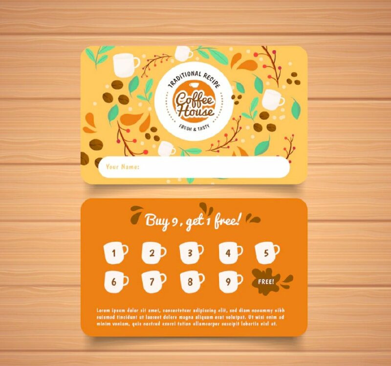 Hướng dẫn thiết kế mẫu thẻ tích điểm chuẩn trong in ấn